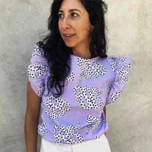 Nooworks Snakes Ruffle Shirt- Like New!